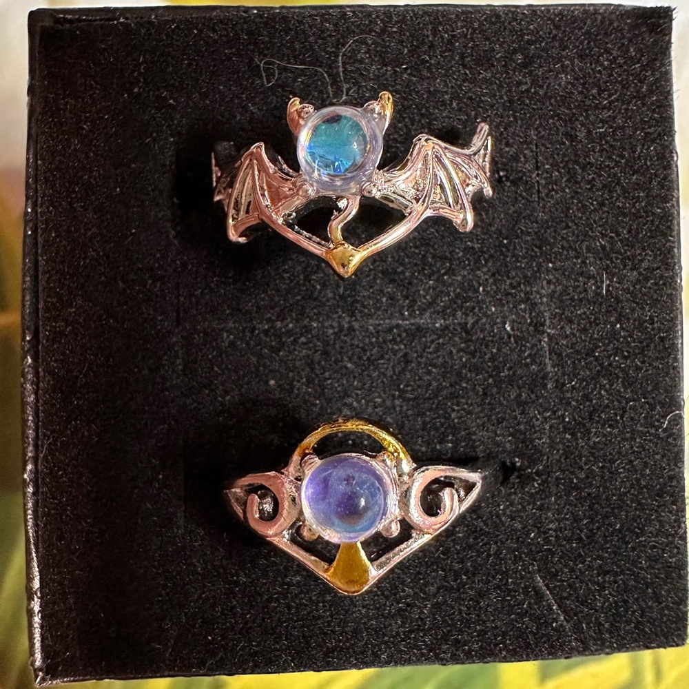 Silver and Gold Good & Evil Rings